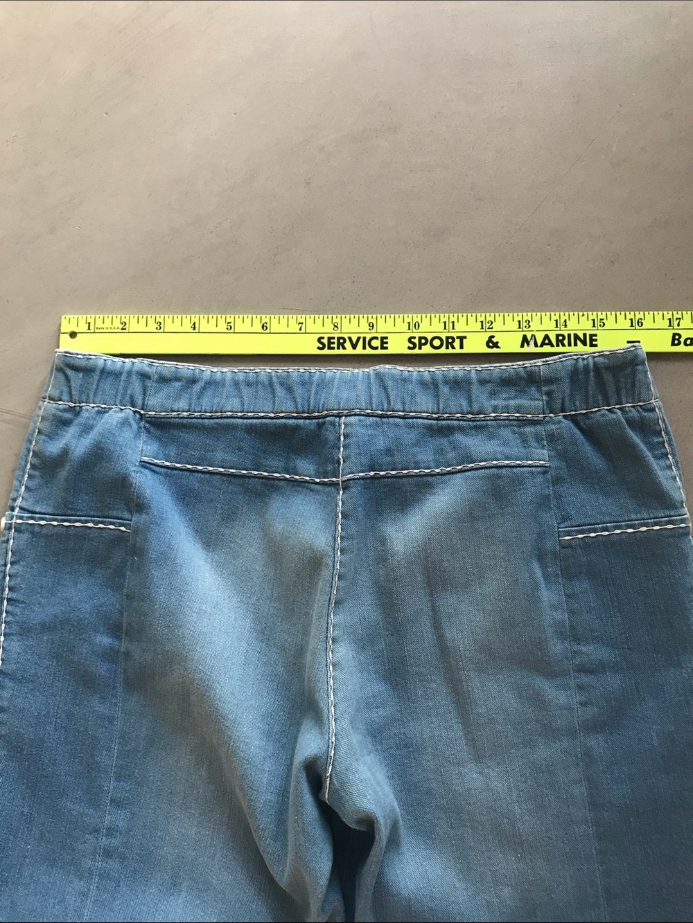 CHANEL Light Wash Wide Leg Jeans — Pale Blue Denim - Picture 8 of 16